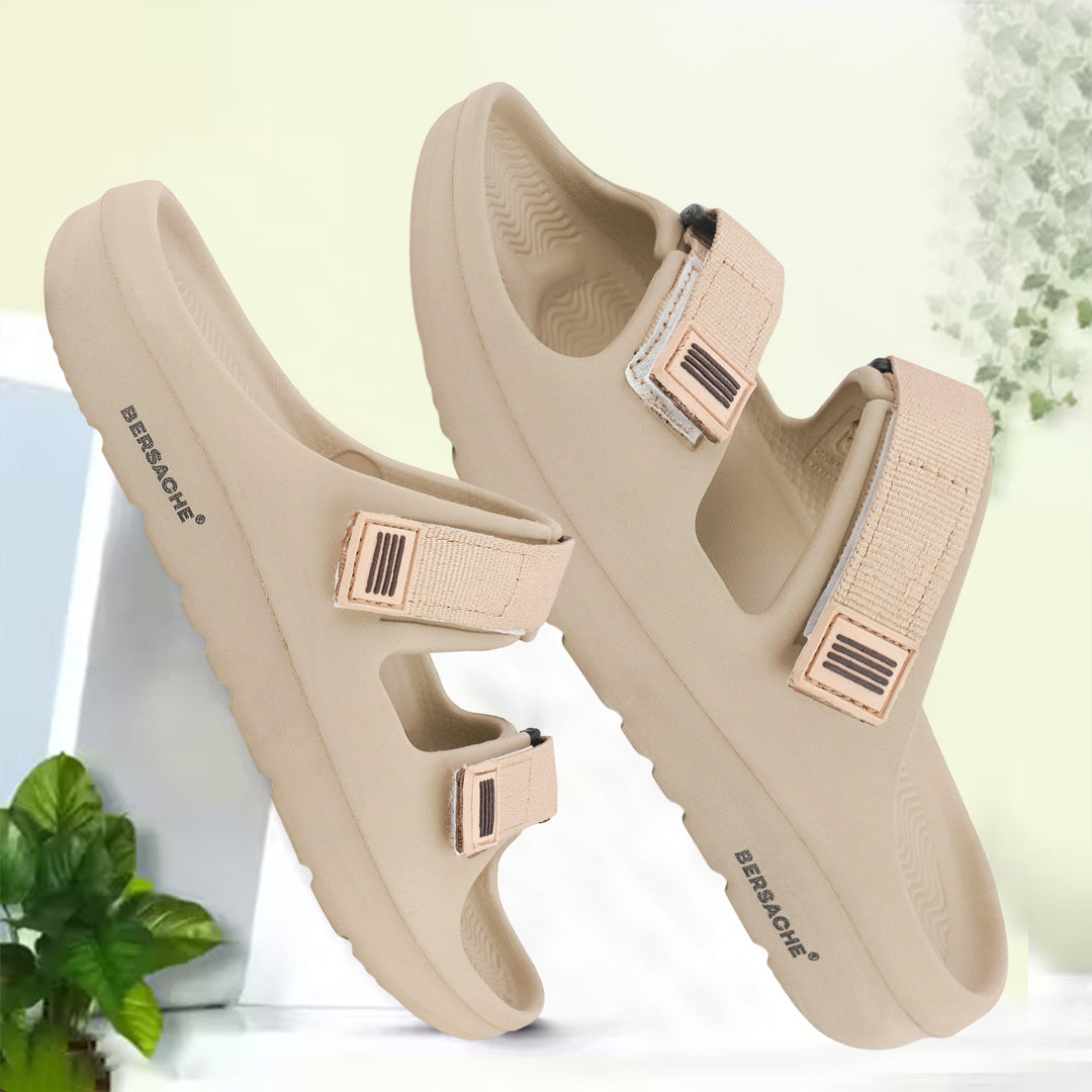 Bersache Extra Soft Classic Casual with  Regular wear with Ultra Soft & Flexibility Technology Flipflop For Men's & Boy's-(Beige-6287).