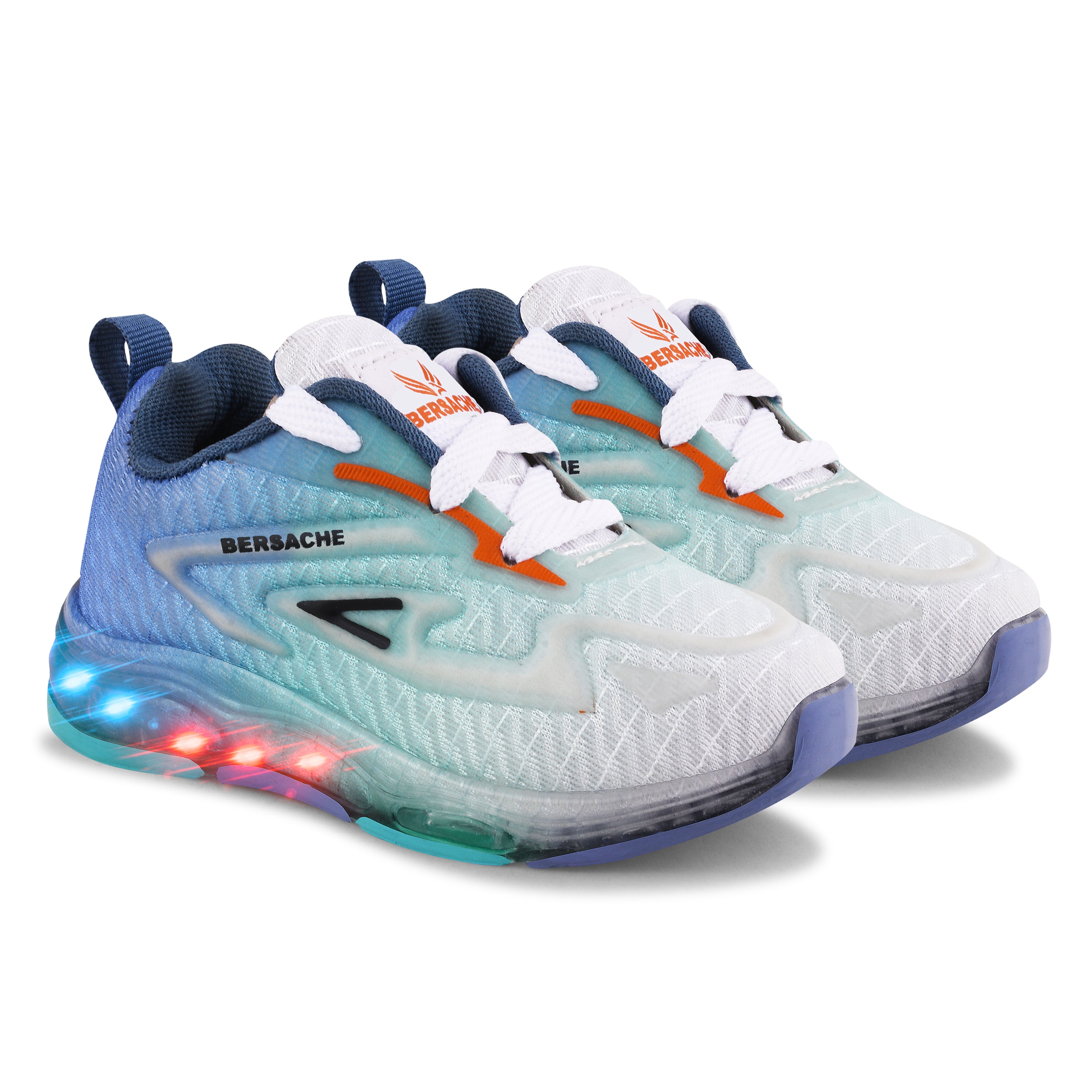 Bersache Casual Sneaker shoe for Kids|Soft Cushioned Insole,Slip-Resistance Casuals For Kids - Blue - 8033.