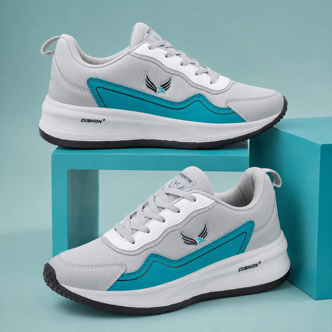 Bersache Casual Sneaker shoe for Men| Soft Cushioned Insole , Slip-Resistance Casuals For Men (Blue-8145).