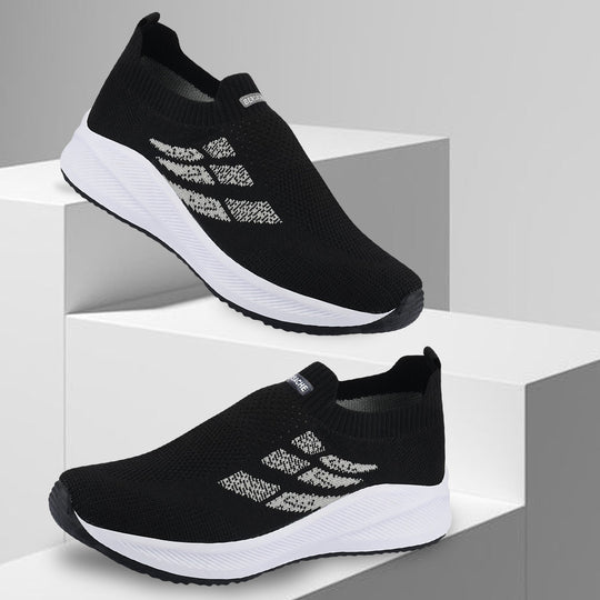 Bersache Lightweight Casual Sneaker Shoes For Men (Black-8109)