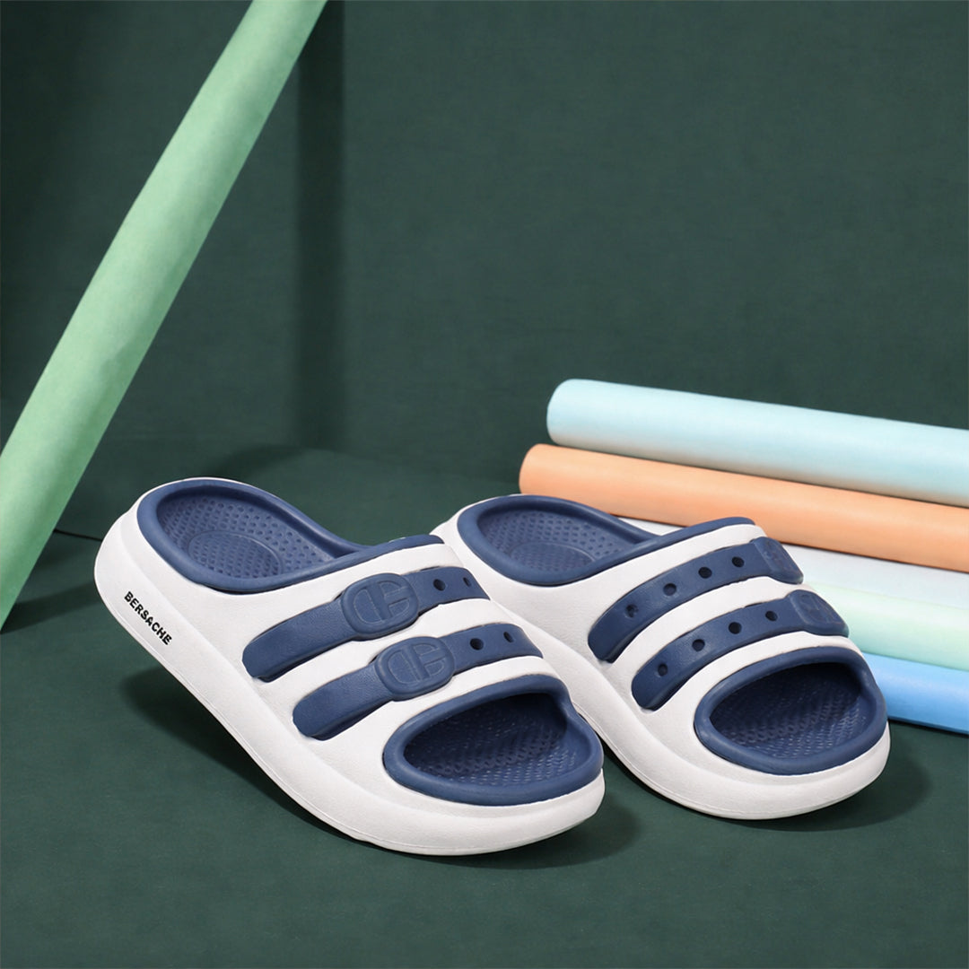 Bersache Extra Soft Classic Casual CHAPPAL with  Regular wear with Ultra Soft & Flexibility Technology Flip-Flop for Kids's-White-6320.