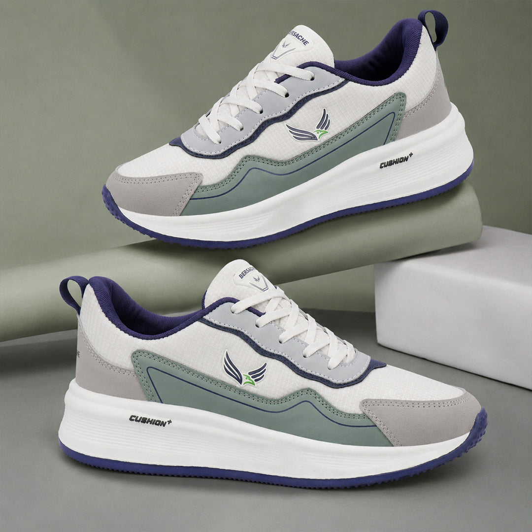 Bersache Premium Sports ,walking,Gym,cricket, Trending  Running Shoes For Men's (Green-8146).