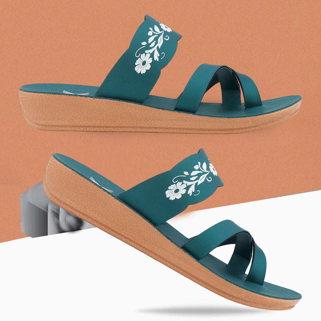 Bersache Extra Soft Classic Casual with  Regular wear with Ultra Soft & Flexibility Technology Slipper For Women's & Girl's-(6243-Green).