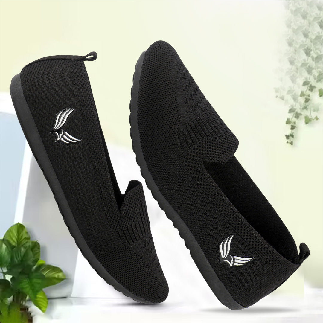 BERSACHE Women's SPORTS – Lightweight, Breathable & Comfortable Daily Wear Shoes(Black-6275).
