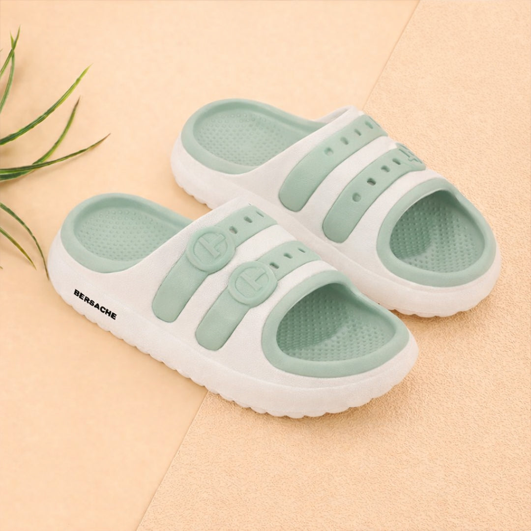 Bersache Extra Soft Classic Casual CHAPPAL with  Regular wear with Ultra Soft & Flexibility Technology Clog's for Kids's - Green -6321.