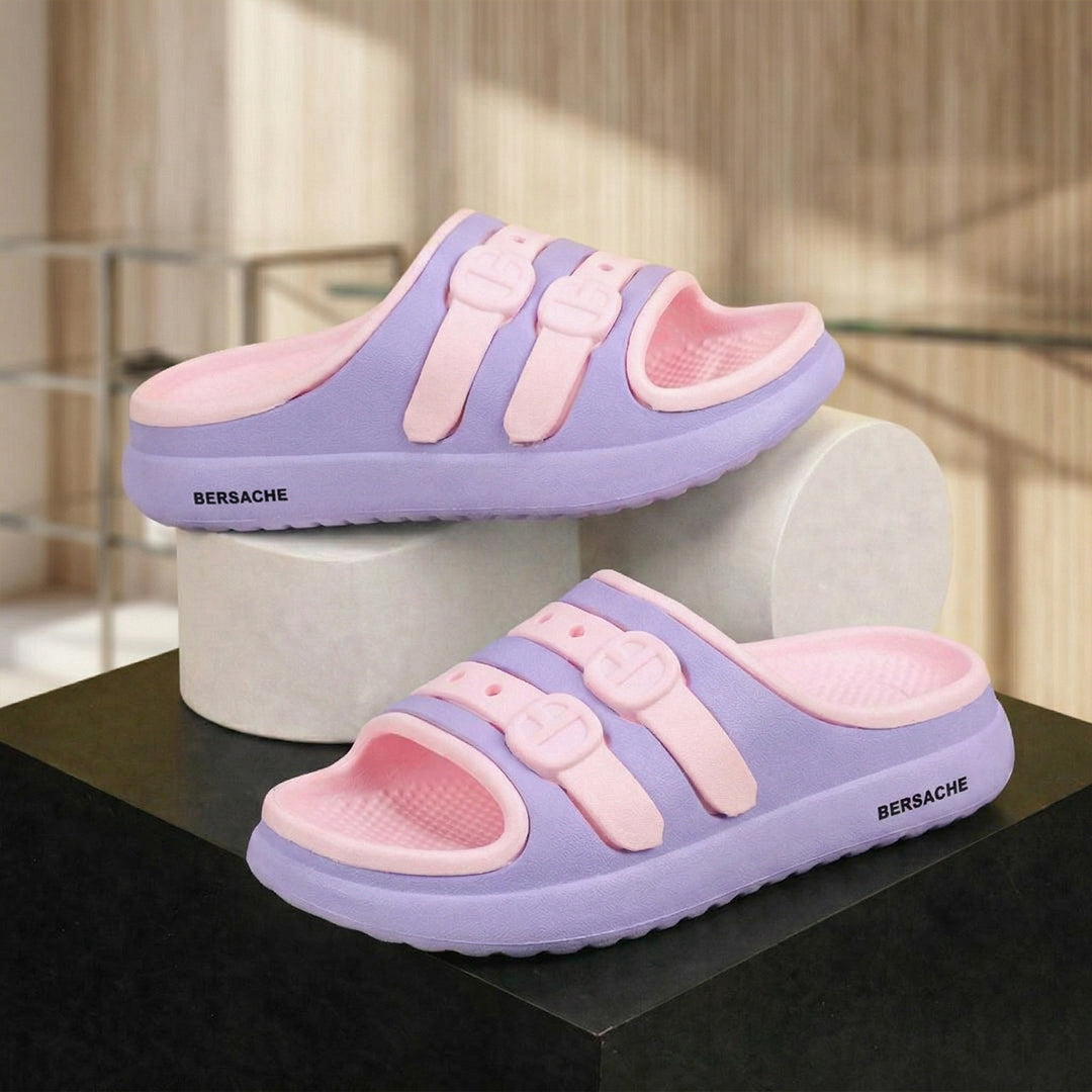 Bersache Extra Soft Classic Casual CHAPPAL with  Regular wear with Ultra Soft & Flexibility Technology Slipper for Kids's - Purple -6322.