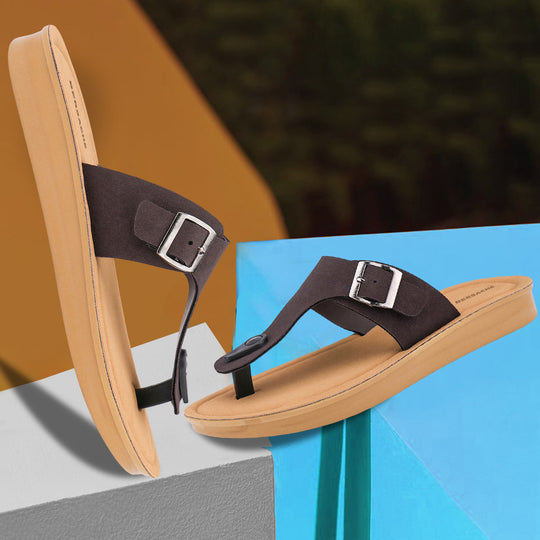 Bersache Extra Soft Classic Casual with  Regular wear with Ultra Soft & Flexibility Technology Flip-Flop for Women's & Girl's (6259-Brown)