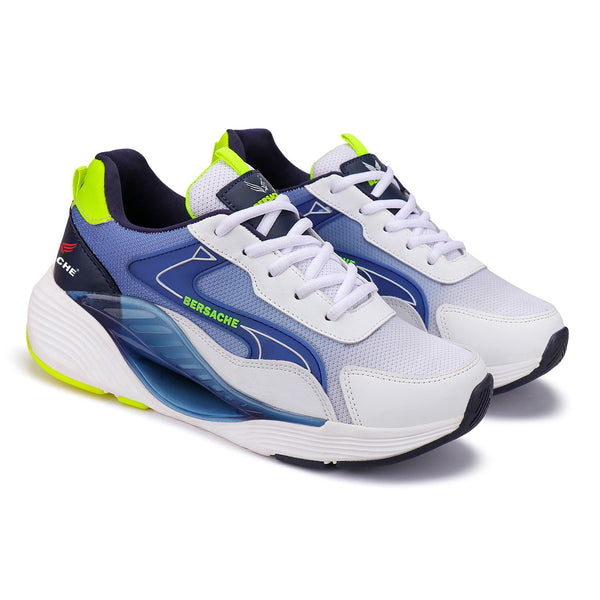 Bersache Lightweight Sports Running Shoes For Men Blue-9071
