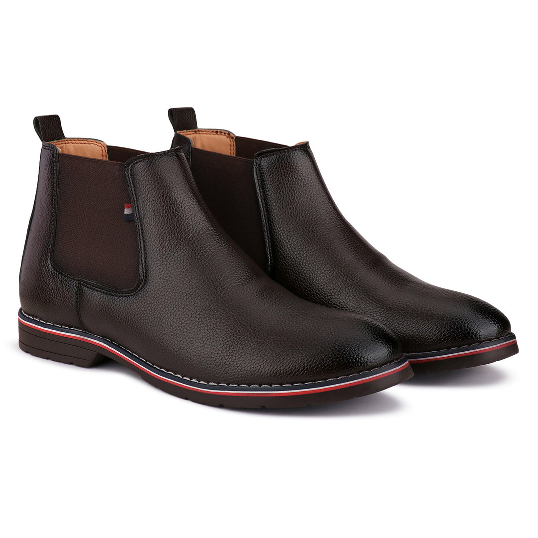 Bersache Lightweight Formal Office Wear Outdoor Shoes For Men (9084-Dark Brown)