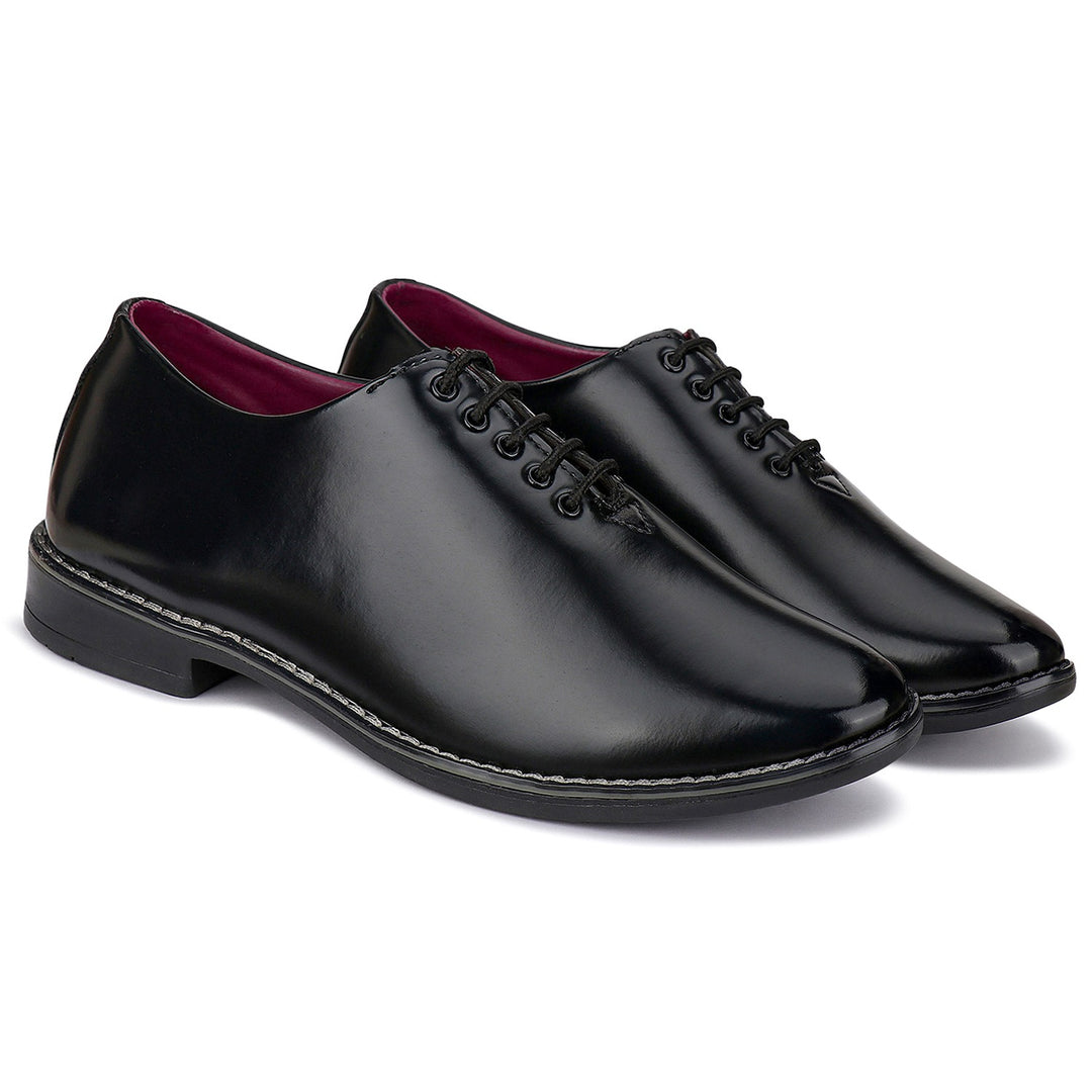 Bersache Comfortable Formal Outdoor Stylish Officewear Partywear Shoes For Men 9101 (Black)