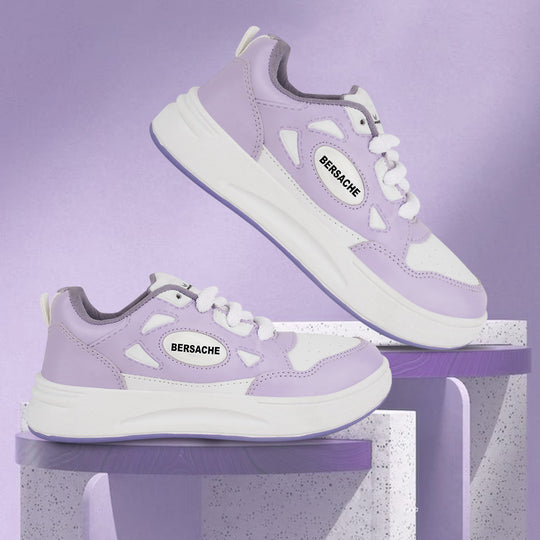 Bersache Casual Sneaker shoe for Women| Soft Cushioned Insole , Slip-Resistance Casuals For Women's-(8112-Purple)