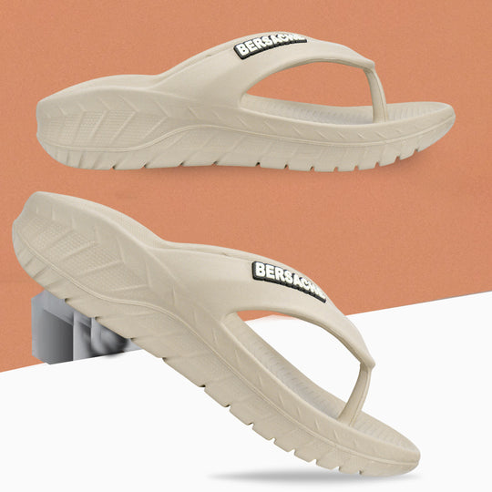 Bersache Extra Soft Classic Casual with  Regular wear with Ultra Soft & Flexibility Technology Slipper For Men's & Boy's-Beige-6256