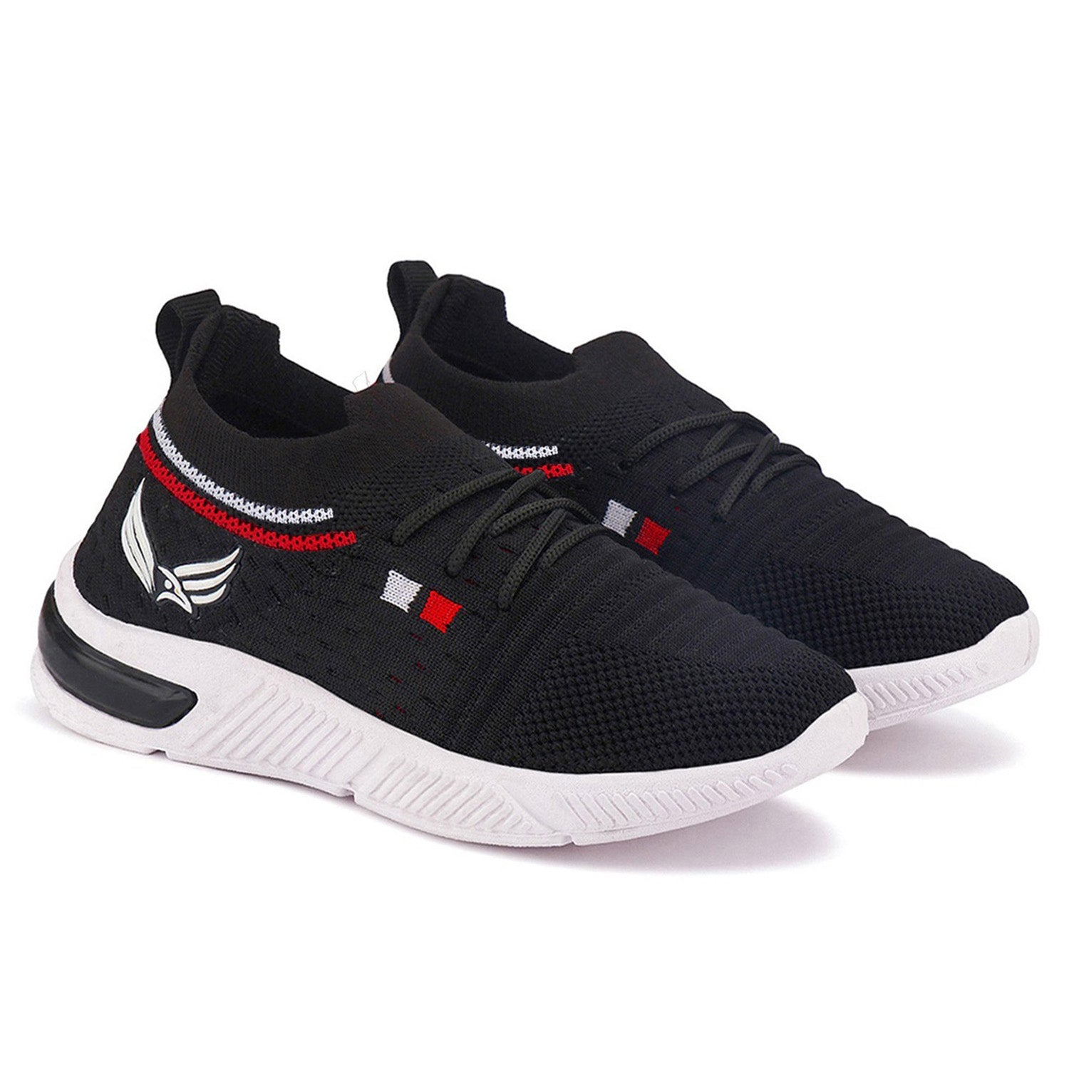 Bersache Premium Sports,walking,Gym,cricket,Trending Running Shoes For Kid's - Black -8082.