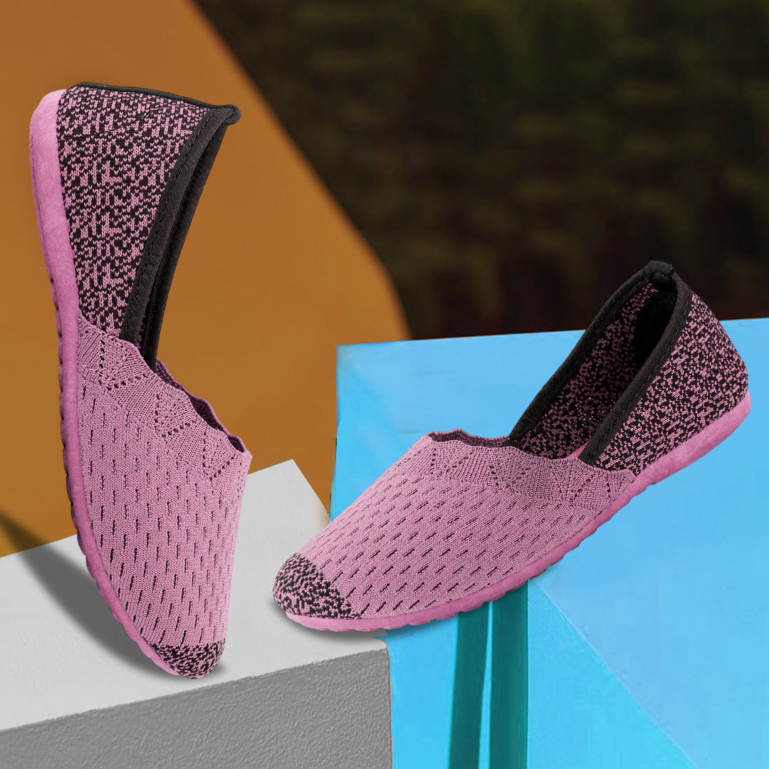 BERSACHE Women's CASUAL – Lightweight, Breathable & Comfortable Daily Wear Shoes(Pink-6273).