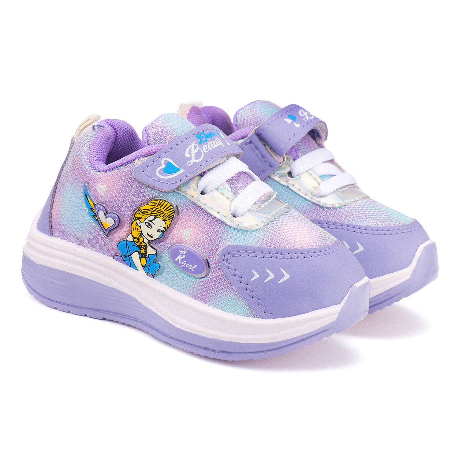 Bersache Premium Sports,walking,Gym,cricket,Trending Running Shoes For Kid's - Purple -8075.