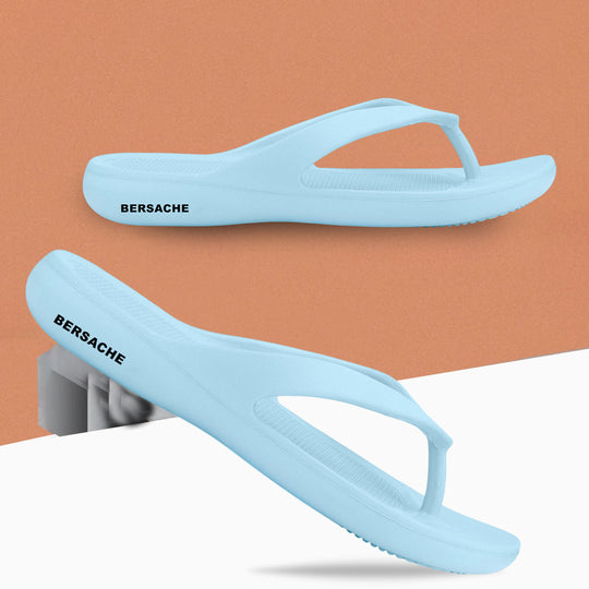 Bersache Extra Soft Classic Casual with  Regular wear with Ultra Soft & Flexibility Technology Slipper For Women's & Girl's-(6252-Sky-Blue)