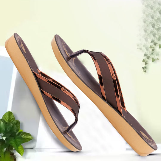 Bersache Extra Soft Classic Casual with  Regular wear with Ultra Soft & Flexibility Technology Sandal's For Women's & Girl's-(Dark-Brown)-6235