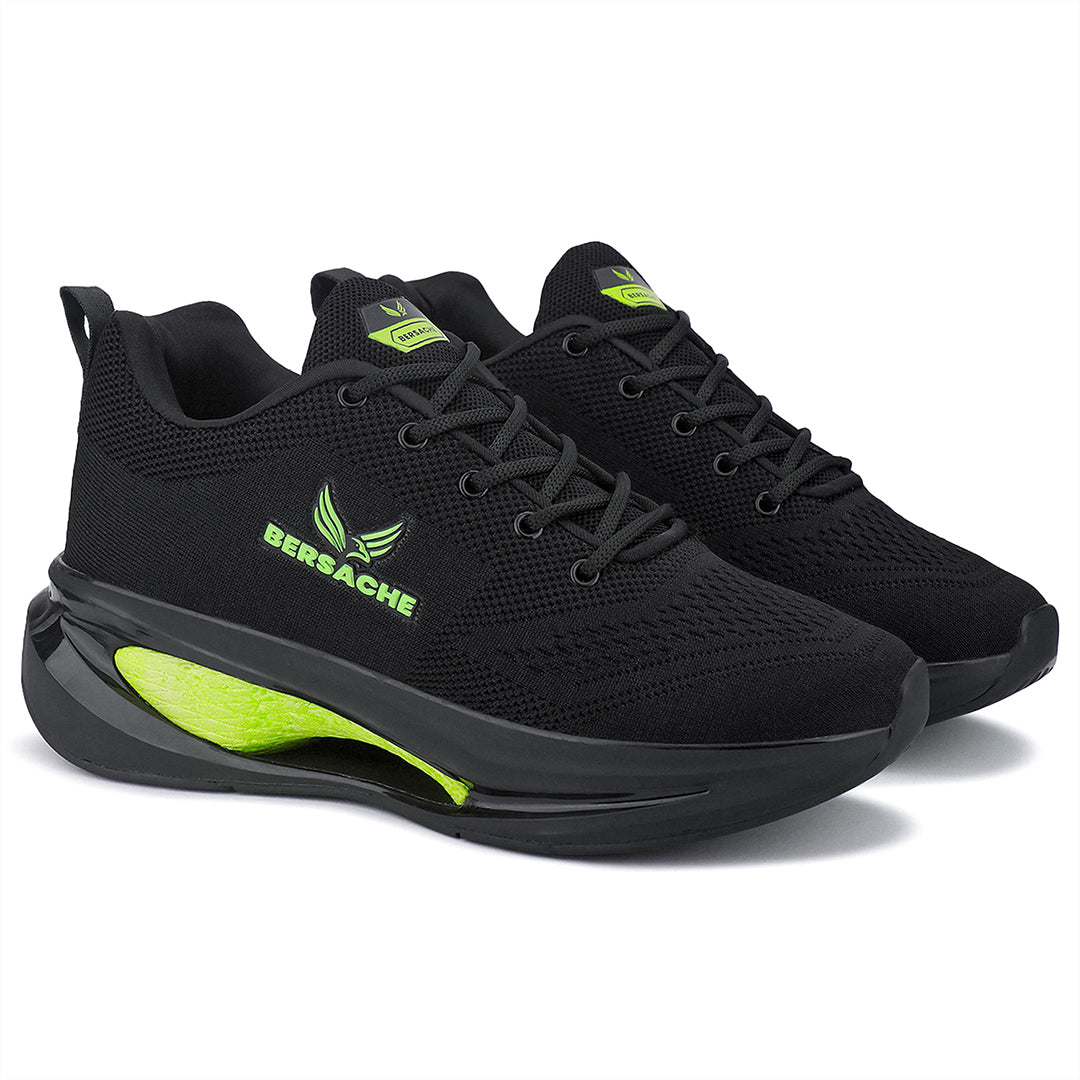 Bersache Premium Sports , Walking,Gym, Cricket, Trending  Running Shoes For Men's (Green-9228)