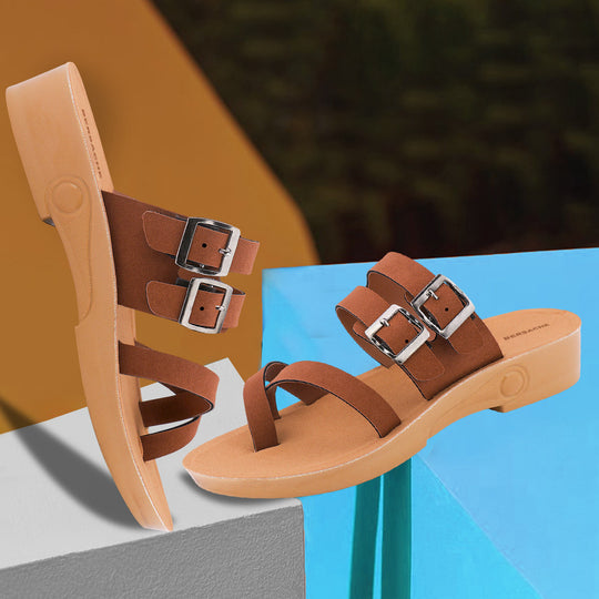 Bersache Extra Soft Classic Casual with  Regular wear with Ultra Soft & Flexibility Technology Flip Flop For women's/Girl's-(Brown-6238)