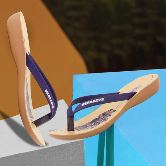 Bersache Extra Soft Classic Casual with  Regular wear with Ultra Soft & Flexibility Technology Flip-Flop for Women's & Girl's (6247-Purple)