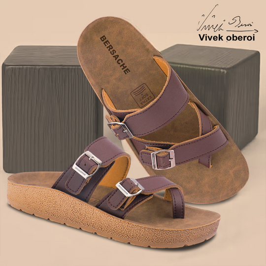 Bersache Extra Soft Classic Casual with  Regular wear with Ultra Soft & Flexibility Technology Slipper For Men's & Boy's-Brown-6224