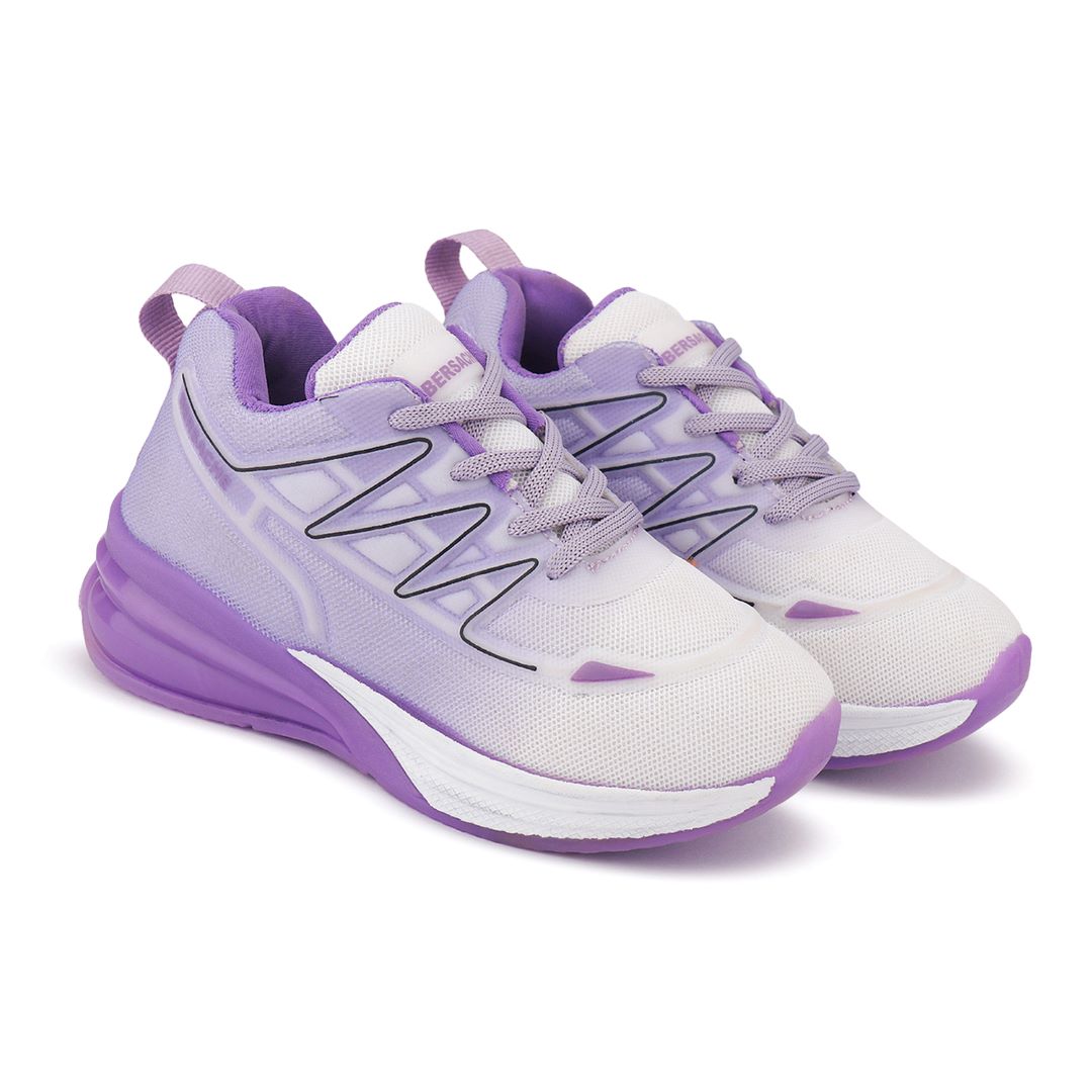Bersache Premium Sports,walking,Gym,cricket,Trending Running Shoes For Kid's - Purple -8087.