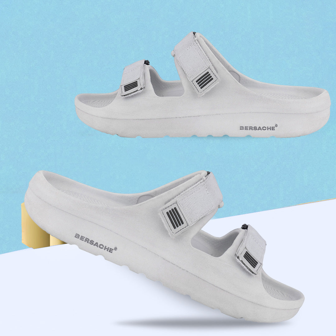 Bersache Extra Soft Classic Casual with  Regular wear with Ultra Soft & Flexibility Technology Slipper For Men's & Boy's-(Grey-6286 ).