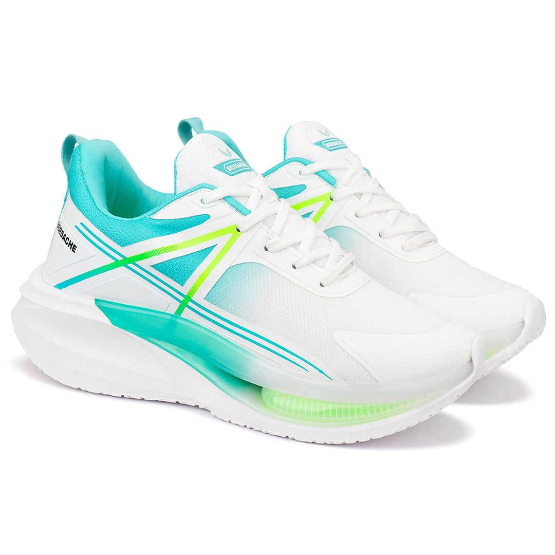 Bersache Premium Sports , Walking, Gym, Cricket, Trending  Running Shoes For Men's (Mint & White-9225)