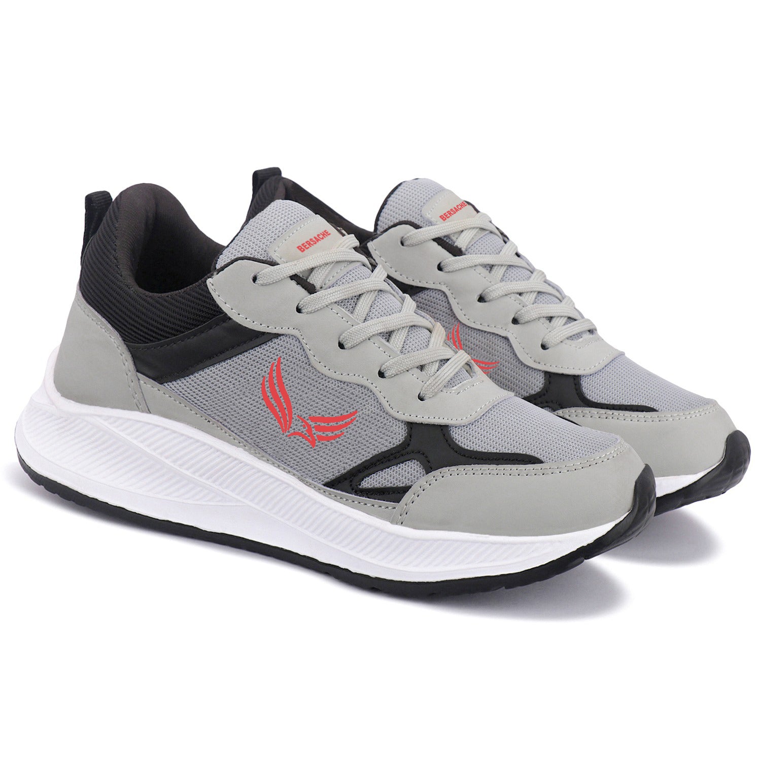 Bersache Casual Sneaker shoe for Men| Soft Cushioned Insole , Slip-Resistance Casuals For Men (Gray-8124)