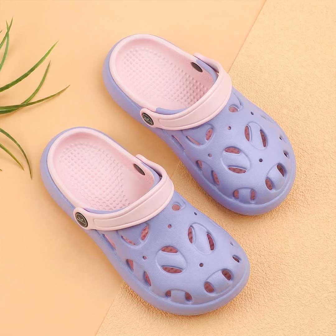 Bersache Extra Soft Classic Casual CHAPPAL with  Regular wear with Ultra Soft & Flexibility Technology Clog's for Kids's - Purple -6316.