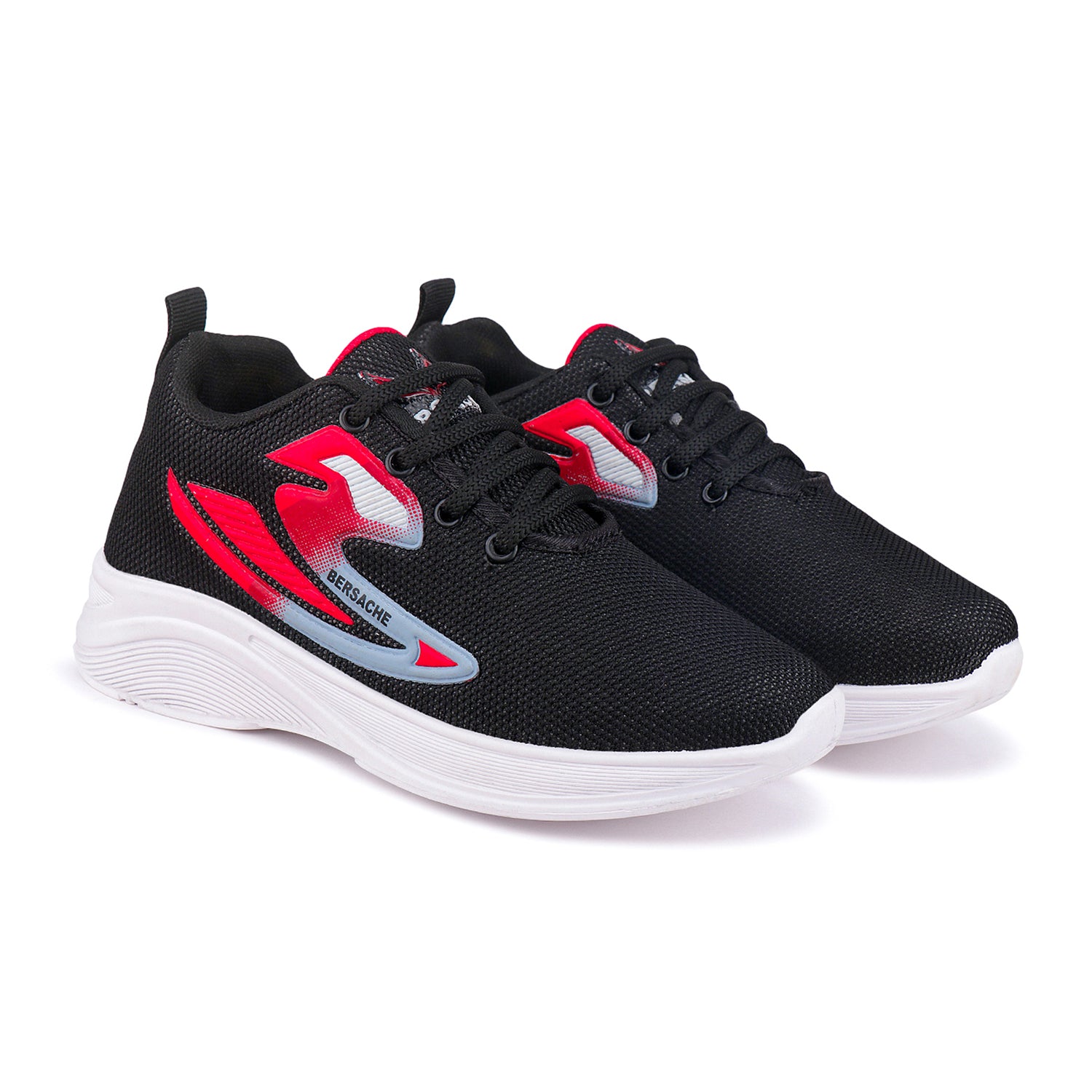 Bersache Casual Sneaker shoe for Kids|Soft Cushioned Insole,Slip-Resistance Casuals For Kids - Black -8046.