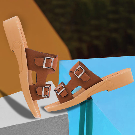 Bersache Extra Soft Classic Casual with  Regular wear with Ultra Soft & Flexibility Technology Flip Flop For women's/Girl's-(Brown-6234)