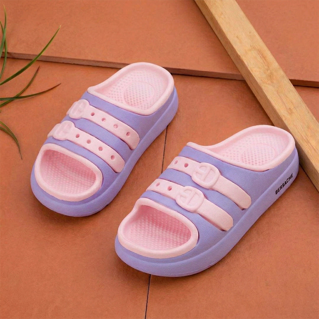 Bersache Extra Soft Classic Casual CHAPPAL with  Regular wear with Ultra Soft & Flexibility Technology Sandal for Kids's - Purple -6322.