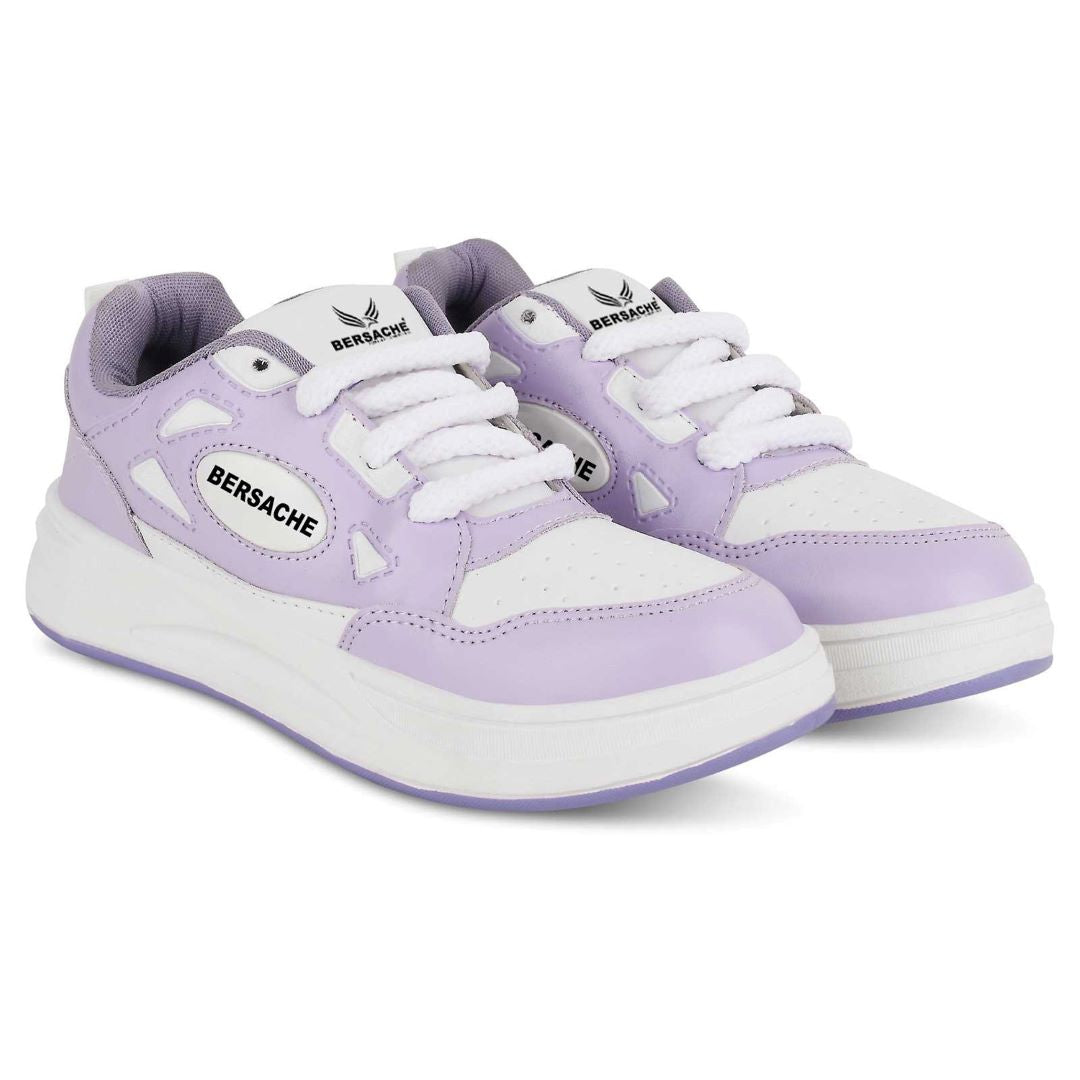 Bersache Premium Sports ,walking,Gym,cricket, Trending  Running Shoes For Women's-(8112-Purple)