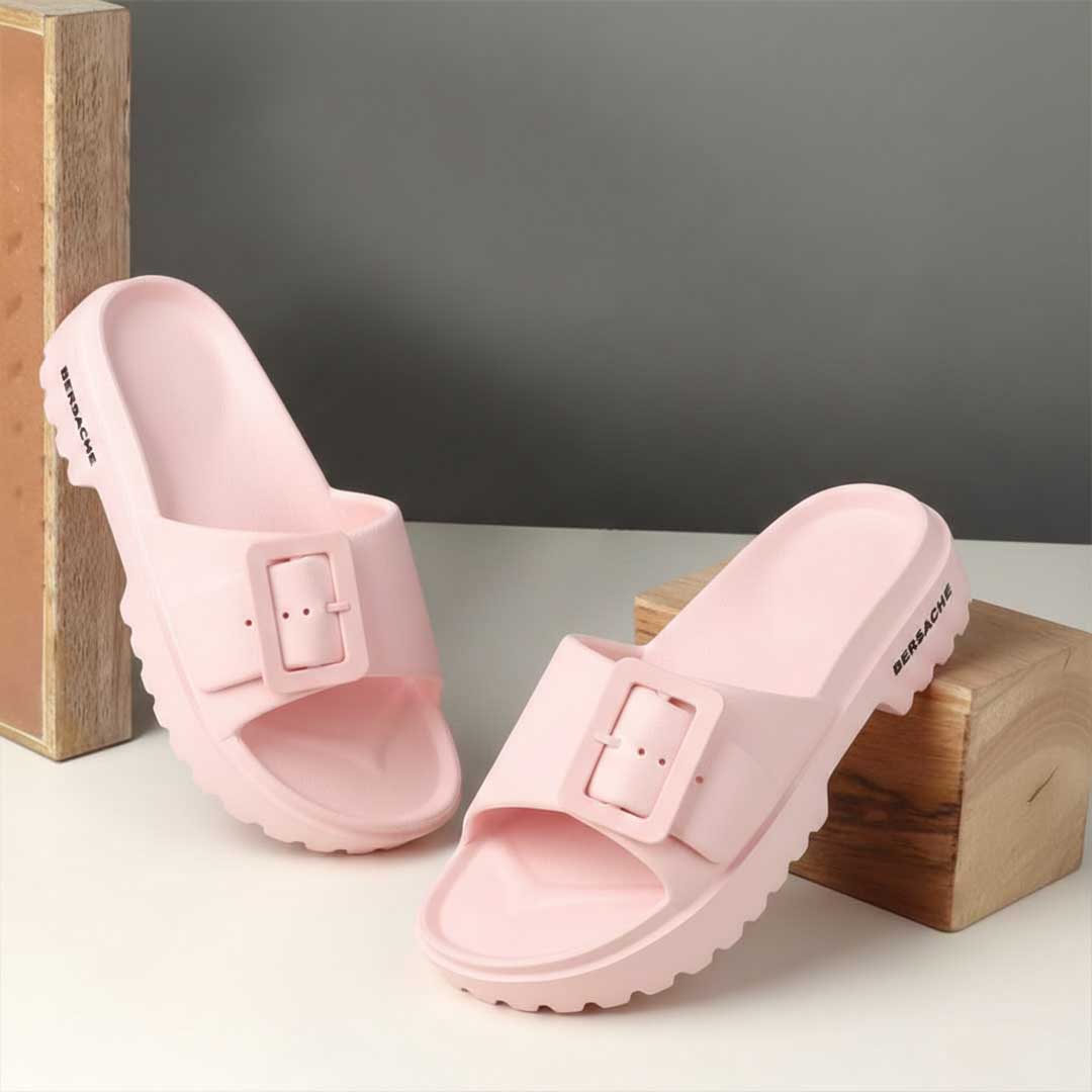 Bersache Extra Soft Classic Casual  with  Regular wear with Ultra Soft & Flexibility Technology Slipper for Women's-(6307-Pink)