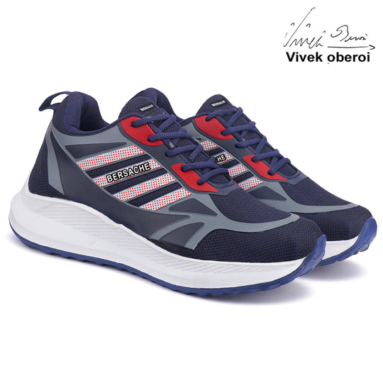 Bersache Premium Sports,Gym, Trending Stylish Running Shoes For Men (8072-Blue)