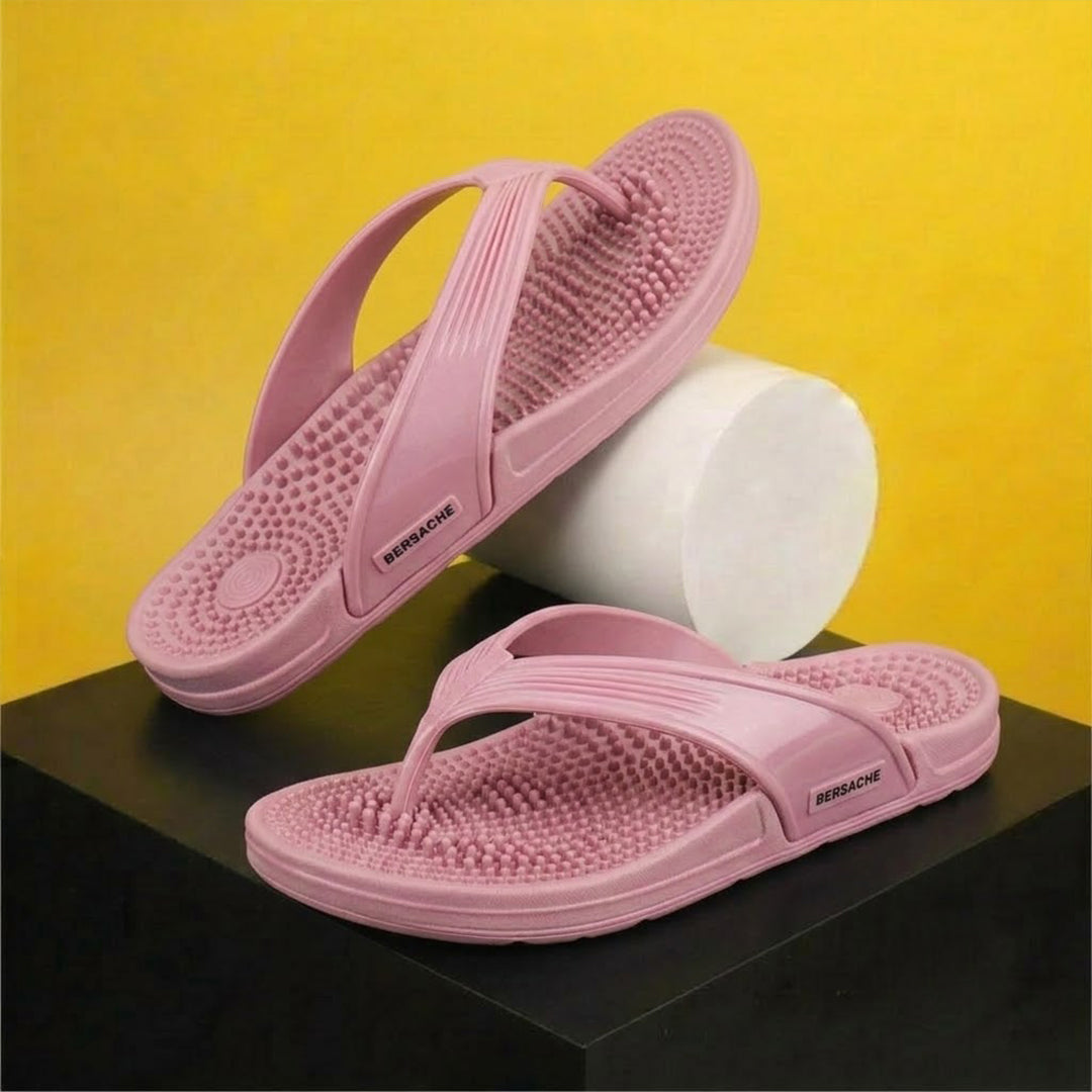 Bersache Extra Soft Classic Casual  with  Regular wear with Ultra Soft & Flexibility Technology Flip-Flop for Women's-(6334-Pink).
