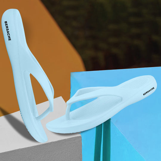 Bersache Extra Soft Classic Casual with  Regular wear with Ultra Soft & Flexibility Technology Flip-Flop for Women's & Girl's (6252-Sky-Blue)