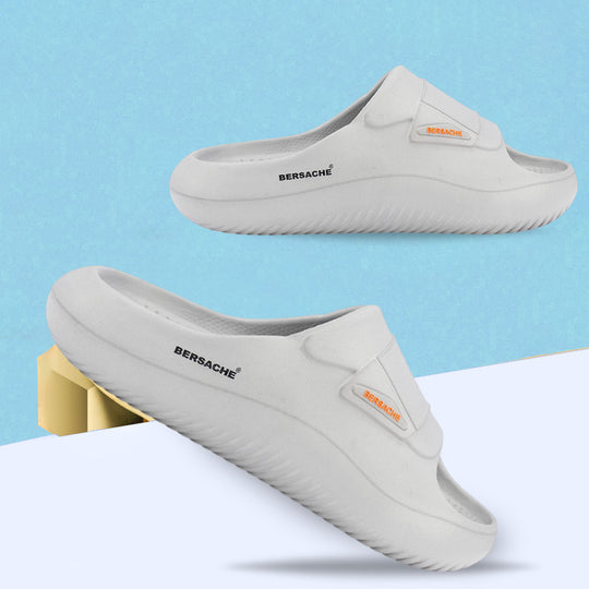 Bersache Extra Soft Classic Casual CHAPPAL with  Regular wear with Ultra Soft & Flexibility Technology  Slippers for Men's -(6280-Grey)