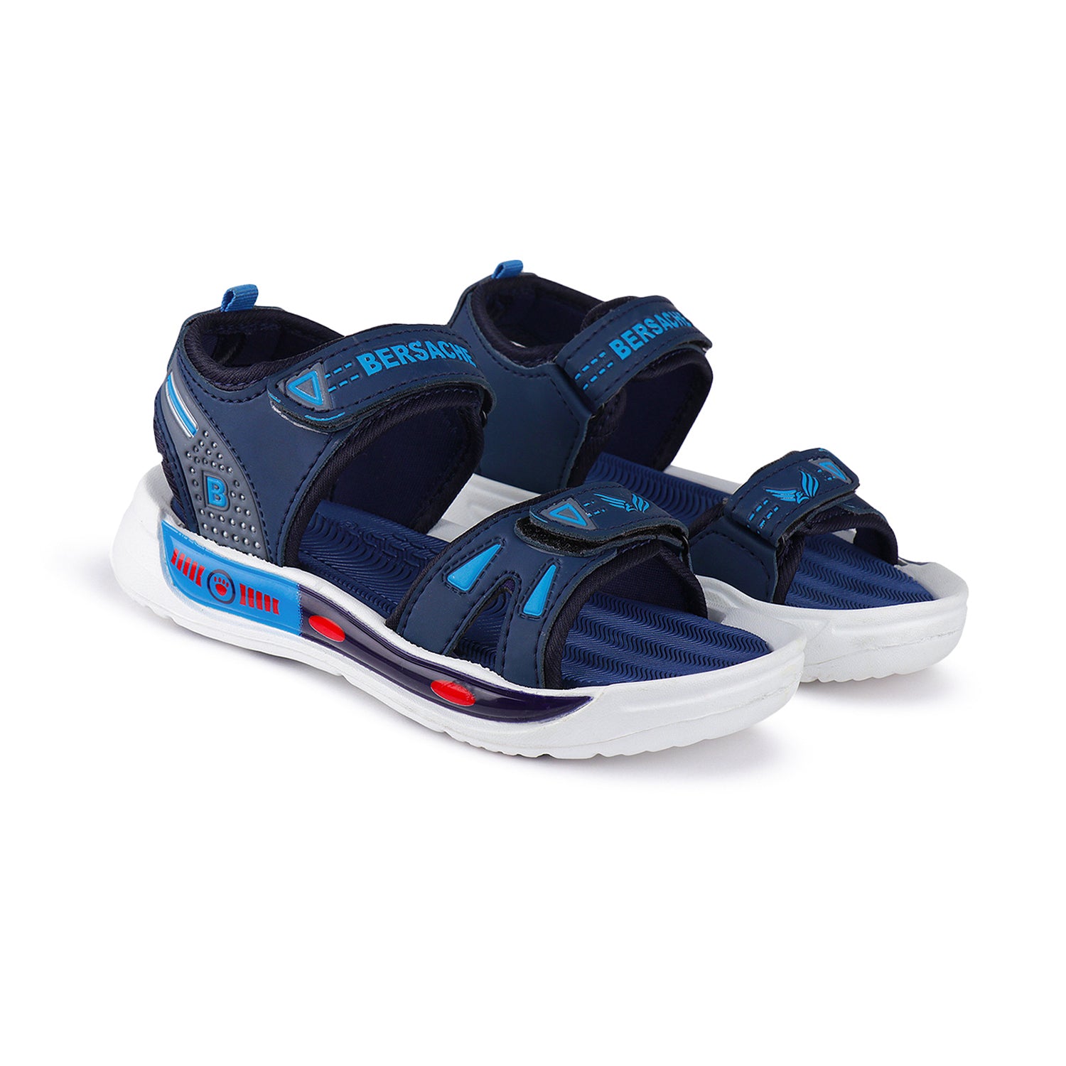 Bersache Extra Soft Classic Casual CHAPPAL with  Regular wear with Ultra Soft & Flexibility Technology Slipper for Kids's - Blue-6046.