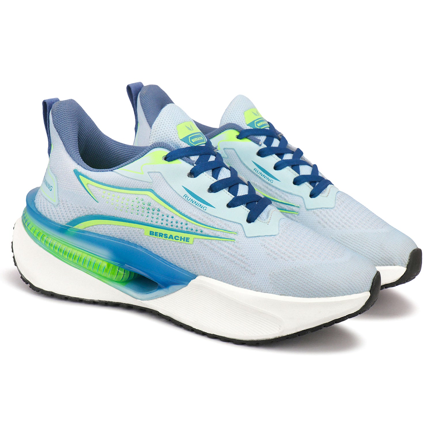 Bersache Premium Sports ,walking,Gym,cricket, Trending  Running Shoes For Men's (Blue-White-9216)