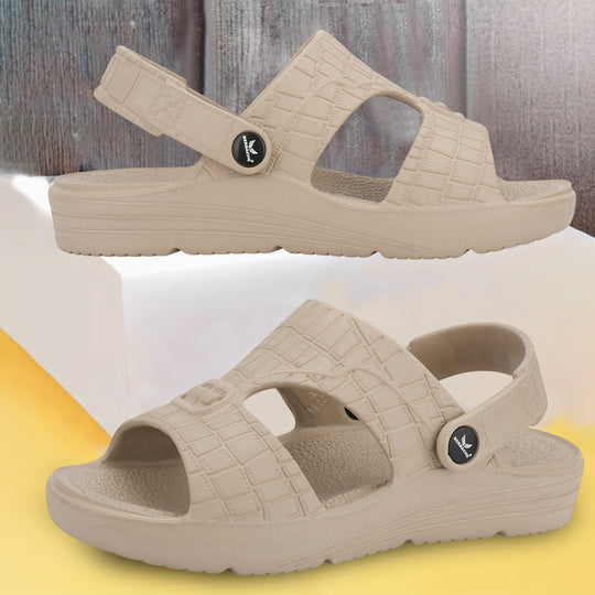 Bersache Extra Soft Classic Casual with  Regular wear with Ultra Soft & Flexibility Technology Sandal For Men's & Boy's Beige-6272
