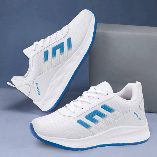 Bersache Casual Sneaker shoe for Men| Soft Cushioned Insole , Slip-Resistance Casuals For Men (White-8133)
