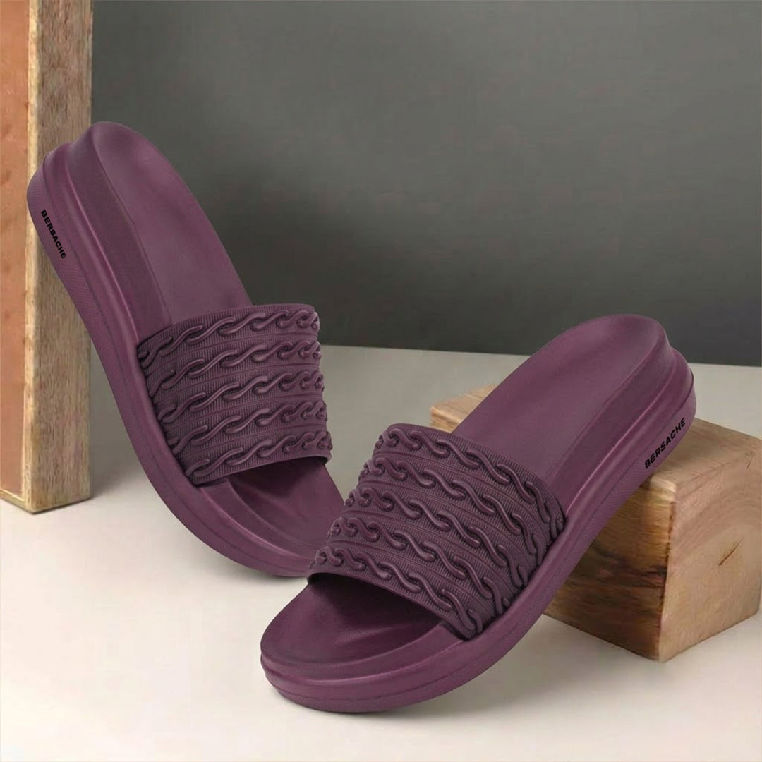 Bersache Extra Soft Classic Casual CHAPPAL with  Regular wear with Ultra Soft & Flexibility Technology  Slippers for Women's-(6336-Purple).