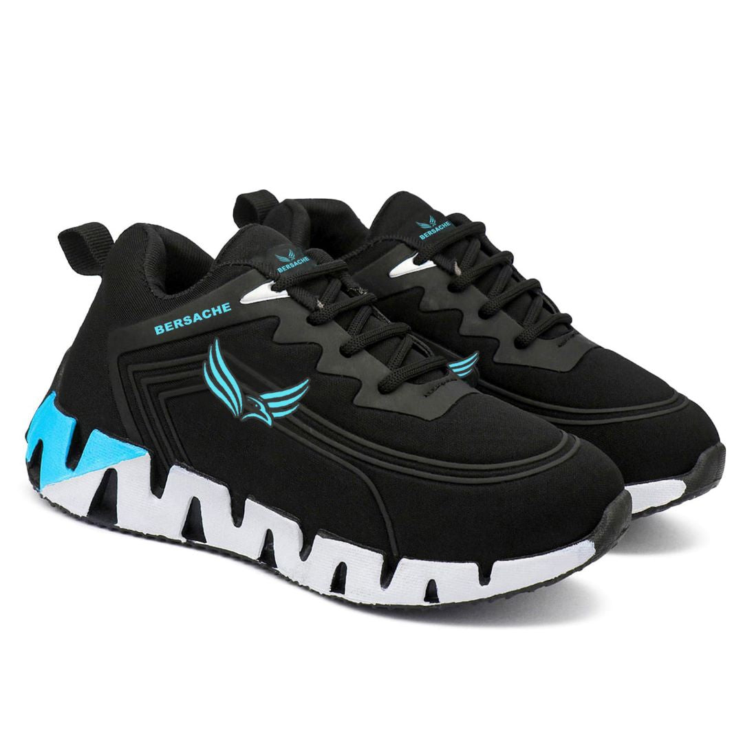 Bersache Premium Sports,walking,Gym,cricket,Trending Running Shoes For Kid's - Blue -8099.