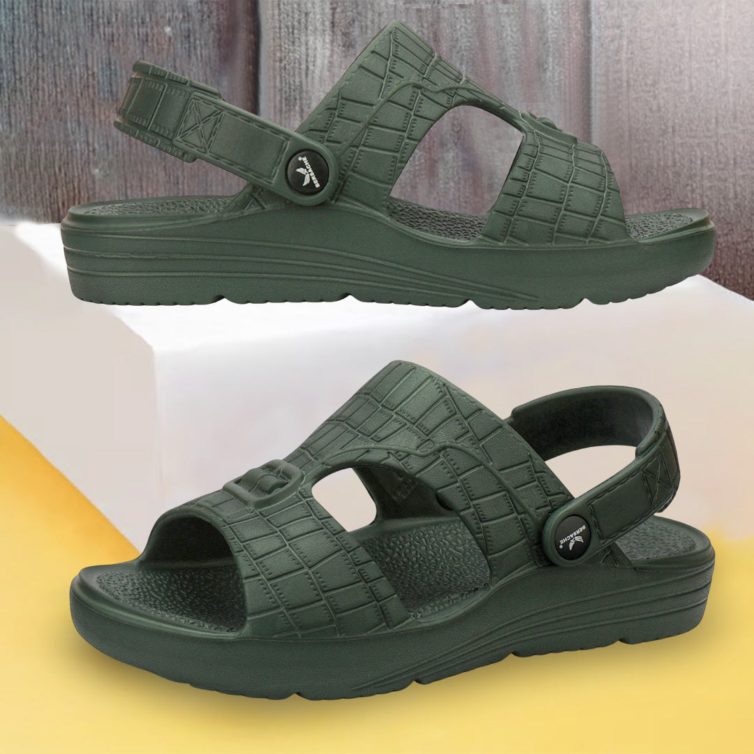 Bersache Extra Soft Classic Casual with  Regular wear with Ultra Soft & Flexibility Technology Sandal For Men's & Boy's-(Black-6270) .