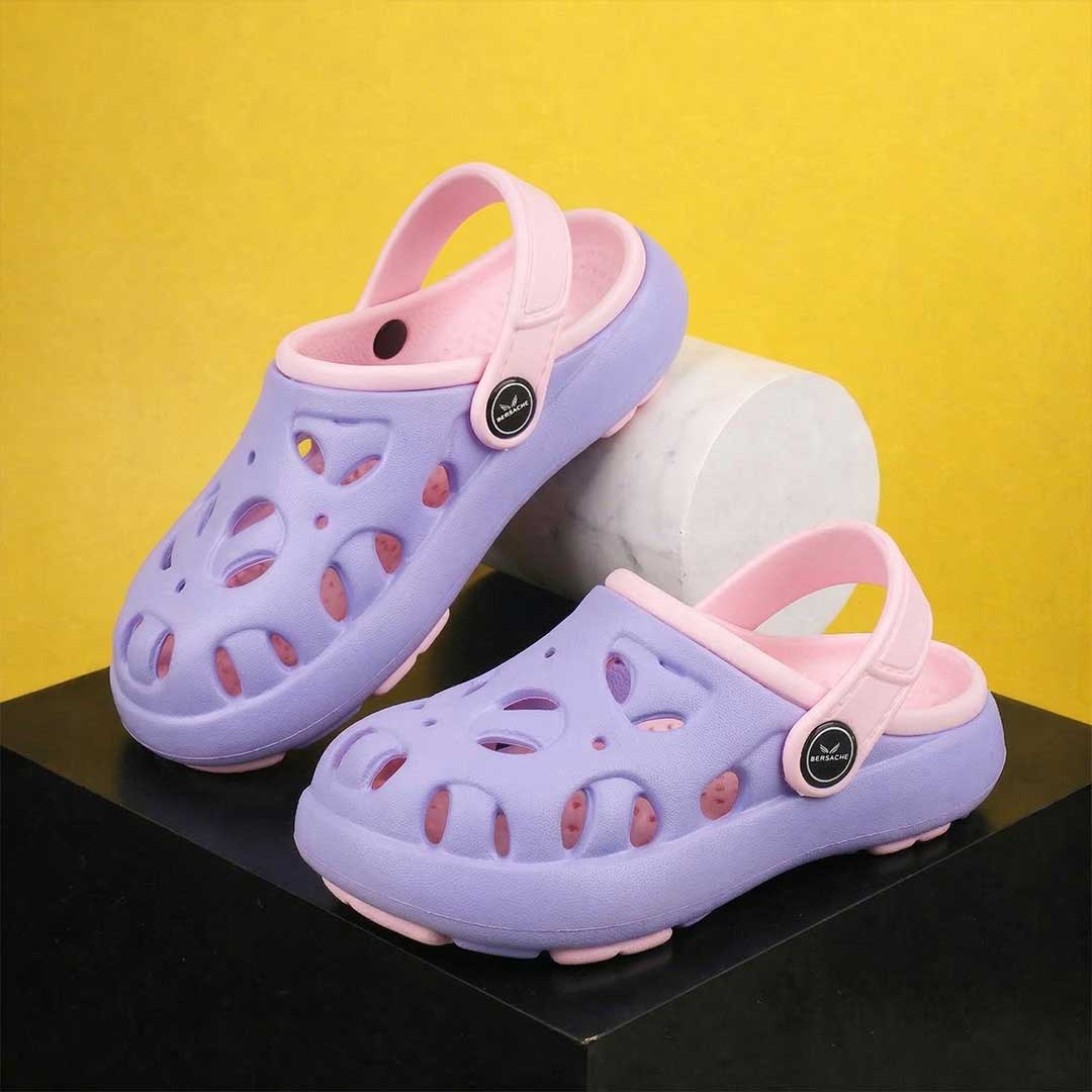 Bersache Extra Soft Classic Casual CHAPPAL with  Regular wear with Ultra Soft & Flexibility Technology Flip-Flop for Kids's-Purple-6316.