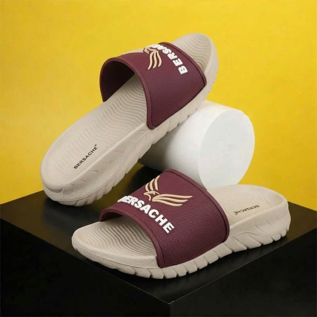 Bersache Extra Soft Classic Casual with  Regular wear with Ultra Soft & Flexibility Technology Flip Flop For Men's-(Beige-6327).