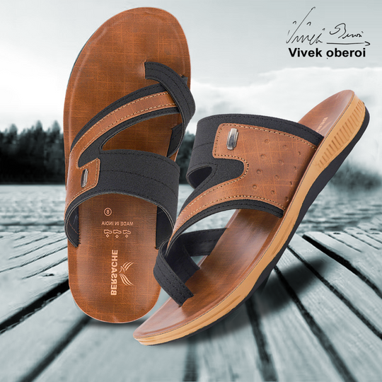 Bersache Extra Soft Classic Casual with  Regular wear with Ultra Soft & Flexibility Technology Slipper For Men's & Boy's-Brown-6217