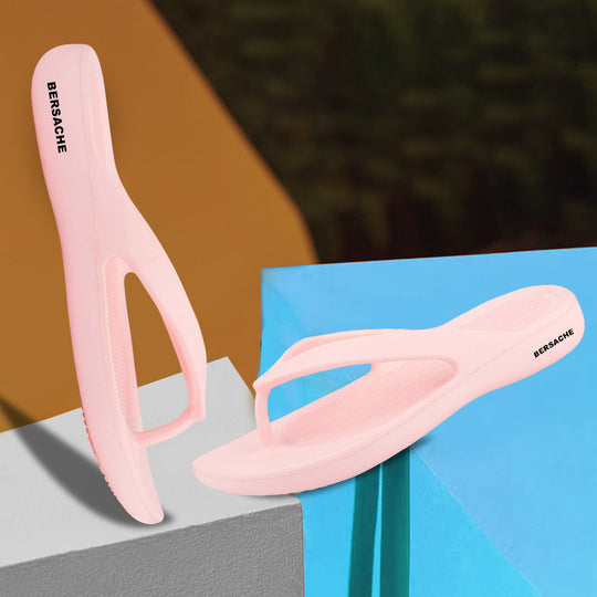 Bersache Extra Soft Classic Casual with  Regular wear with Ultra Soft & Flexibility Technology Flip-Flop for Women's & Girl's (6253-Pink)